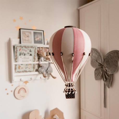 Montgolfière décorative - taille m Beige blanc+Beige et bleu+Eucalyptus+Rose / blanc+Rose mint 27 - vertbaudet enfant 