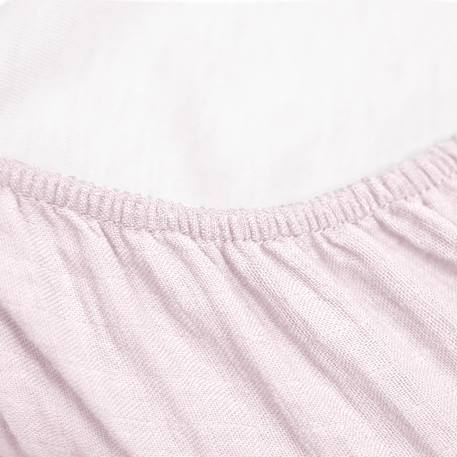 Drap housse berceau en gaze de coton à carreaux Beige+Blanc+Bleu ciel+Rose 13 - vertbaudet enfant 