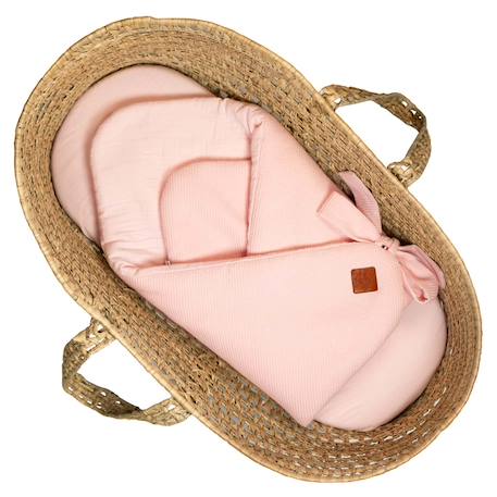 Couverture d'emmaillotage en nid d'abeille Beige+Bleu+Écru+Rose+Vert 16 - vertbaudet enfant 