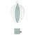 Montgolfière murale décorative en lin Beige+Pêche+Vert 9 - vertbaudet enfant 
