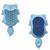 Brosse et éponge de bain pour bébé renard Bleu 1 - vertbaudet enfant 