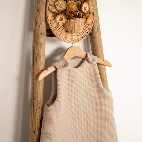 Gigoteuse d'été en nid d'abeille - tog 0,5 Beige+Bleu+Écru+Gris clair+Rose+Vert 2 - vertbaudet enfant 