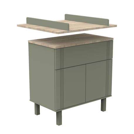 Plan à langer pour commode - eleonore Marron/blanc+Marron/vert 6 - vertbaudet enfant 
