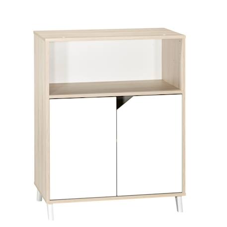 Commode à langer bébé en bois - scandi Blanc/beige+Blanc/gris 2 - vertbaudet enfant 