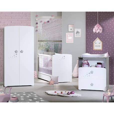 Tiroir pour lit bébé en bois - nao Blanc 3 - vertbaudet enfant 