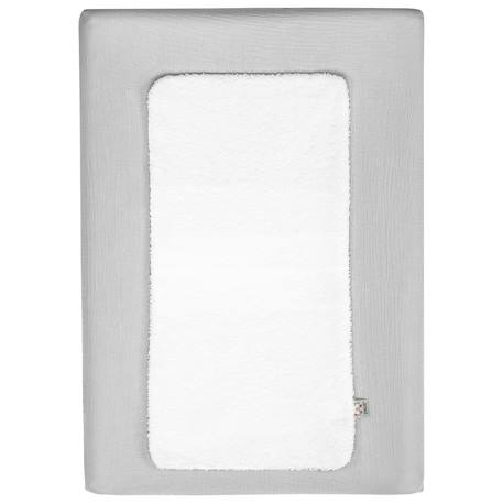 Housse de matelas à langer + éponge bambou jeanne Beige+Blanc+Bleu+Camel+Écru+Gris clair+Rose+Terracotta+Vert de gris 17 - vertbaudet enfant 