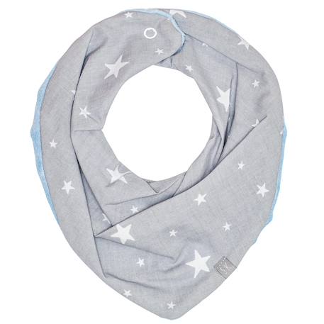 Bavoir bandana cache-cou réversible stella Blanc / bleu+Blanc / ecru+Blanc / gris+Blanc / rose+Gris+Gris/bleu+Gris/rose 31 - vertbaudet enfant 