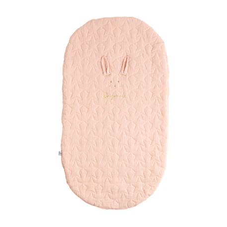 Couvre lit ovale pour berceau en coton - galopin Blanc+Bleu ciel+Bleu nuit+Jaune+Rose 16 - vertbaudet enfant 