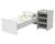 Lit combiné évolutif en bois - first Blanc+Blanc/marron 5 - vertbaudet enfant 