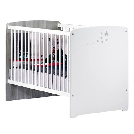 Chambre trio lit et commode et armoire en bois - nao Blanc 3 - vertbaudet enfant 