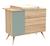 Plan à langer pour commode en bois - seventies Blanc/marron+Marron 8 - vertbaudet enfant 