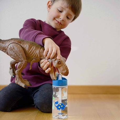Gourde pour enfant en plastique dino Bleu 5 - vertbaudet enfant 