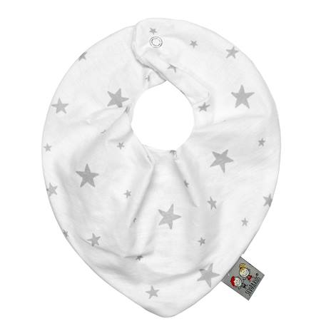 Bavoir bandana cache-cou réversible stella Blanc / bleu+Blanc / ecru+Blanc / gris+Blanc / rose+Gris+Gris/bleu+Gris/rose 7 - vertbaudet enfant 