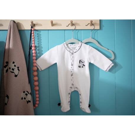 Couverture maille en coton - chao chao Bleu+Rose 8 - vertbaudet enfant 