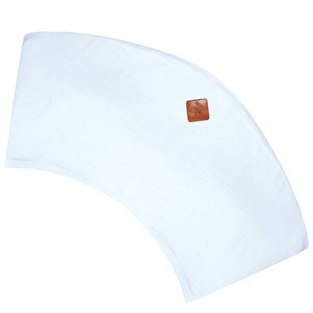 Housse pour coussin de maternité et d'allaitement en gaze de coton Beige+Bleu+Rose 9 - vertbaudet enfant 