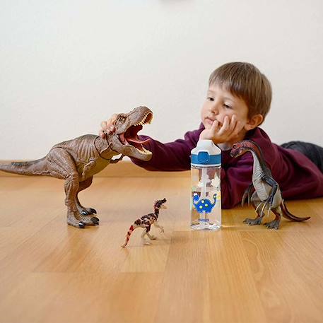 Gourde pour enfant en plastique dino Bleu 4 - vertbaudet enfant 