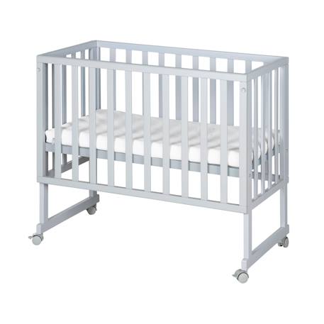Berceau cododo 3en1 avec matelas et barrière safe asleep Blanc+Gris taupe 9 - vertbaudet enfant 