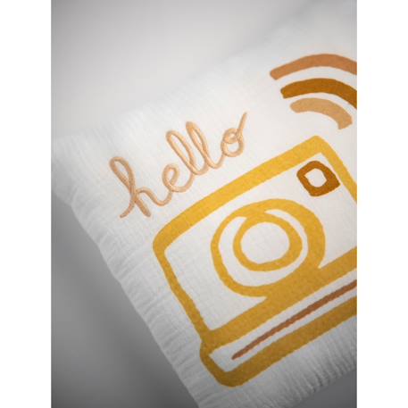 Coussin déco carré en coton - sunlight Blanc 2 - vertbaudet enfant 