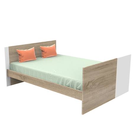 Lit bébé évolutif en lit junior - nova Blanc+Gris 4 - vertbaudet enfant 