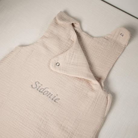 Gigoteuse d'été tog 0,5 en gaze de coton jeanne Beige+Blanc+Blanc à pois or+Bleu ciel+Camel+Écru+Gris clair+Rose+Terracotta+Vert de gris 5 - vertbaudet enfant 