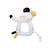 Hochet en velours - hello Blanc 1 - vertbaudet enfant 
