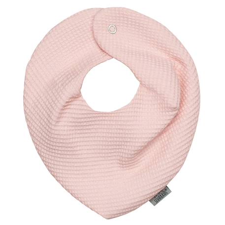 Bavoir bandana en nid d'abeille Beige+Bleu+Écru+Gris+Rose 10 - vertbaudet enfant 