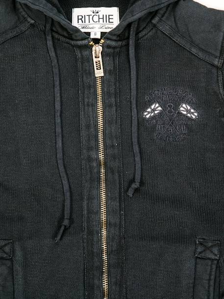 Gilet luicio garçon Gris+Marine 6 - vertbaudet enfant 