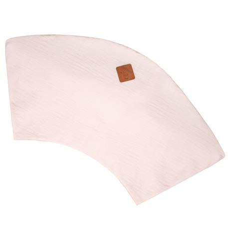 Housse pour coussin de maternité et d'allaitement en gaze de coton Beige+Bleu+Rose 15 - vertbaudet enfant 
