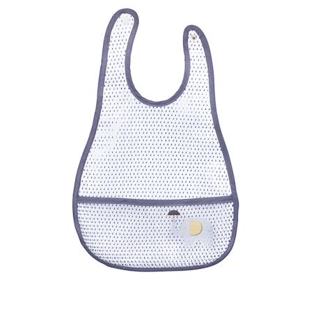 Bavoir avec récupérateur - babyfan Gris+Jaune 1 - vertbaudet enfant 