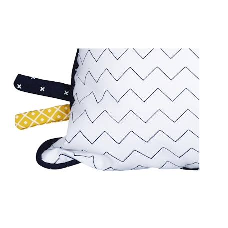 Coussin rectangulaire en coton - hello Blanc 3 - vertbaudet enfant 