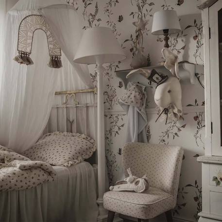 Trophée mural lapin pays des merveilles en lin – décoration chambre bébé enfant Beige, pays des merveilles 3 - vertbaudet enfant 