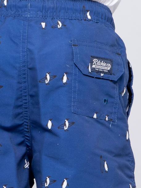 Short de bain gilson garçon Bleu ciel+Bleu marine 7 - vertbaudet enfant 