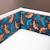 Tour de lit universel wax fleurs de mariage Bleu+Rouge 2 - vertbaudet enfant 