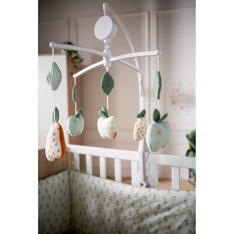 Mobile musical en coton - botanica Vert 3 - vertbaudet enfant 