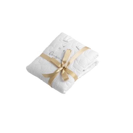 Couvre lit ovale pour berceau en coton - galopin Blanc+Bleu ciel+Bleu nuit+Jaune+Rose 2 - vertbaudet enfant 