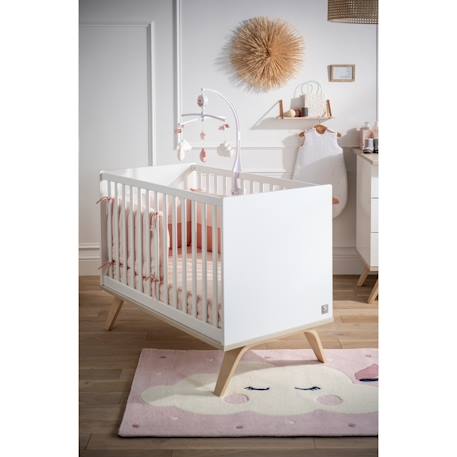 Lit à barreaux en bois - serena Blanc 5 - vertbaudet enfant 
