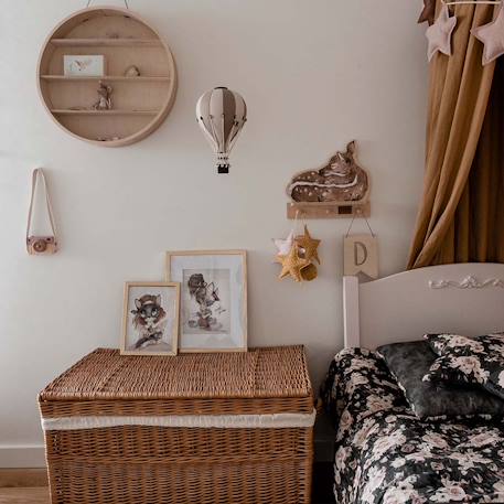 Montgolfière décorative - taille l Beige blanc+Beige et bleu+Eucalyptus+Gris clair+Rose / blanc 5 - vertbaudet enfant 