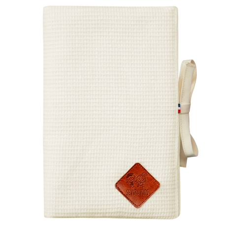 Protège carnet de santé en nid d'abeille Beige+Bleu+Écru+Rose 8 - vertbaudet enfant 