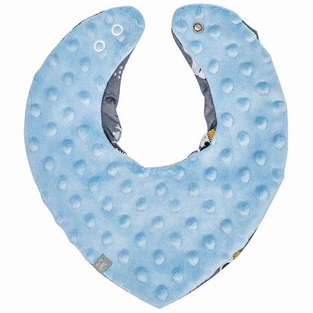 Bavoir bandana cache-cou réversible robin Gris 2 - vertbaudet enfant 