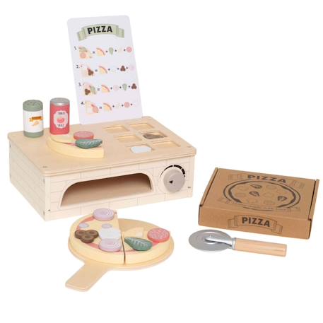Jouet en bois - four à pizza Gris 1 - vertbaudet enfant 