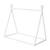 Lit tipi en bois fsc® pour enfant - lit montessori au sol Blanc 1 - vertbaudet enfant 