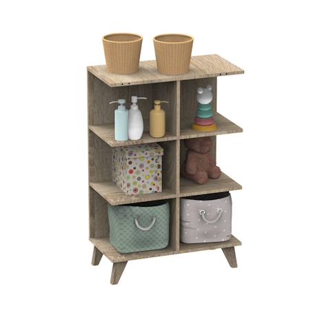 Commode à langer évolutive en bureau - nova Blanc+Bleu+Gris 8 - vertbaudet enfant 