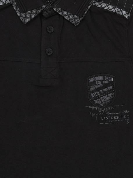 Polo poppy garçon Gris+Noir 5 - vertbaudet enfant 