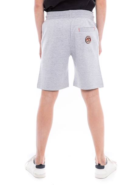 Bermuda molleton banoon garçon Gris clair+Gris foncé 2 - vertbaudet enfant 