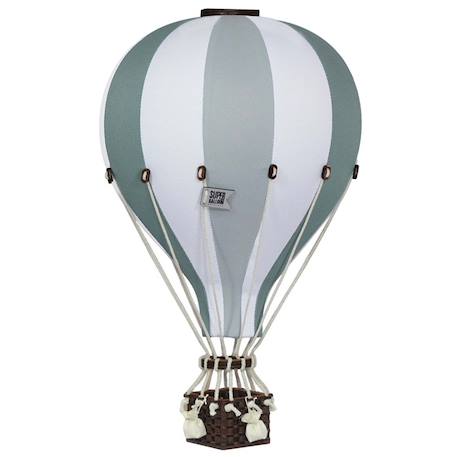 Montgolfière décorative - taille l Beige blanc+Beige et bleu+Eucalyptus+Gris clair+Rose / blanc 13 - vertbaudet enfant 