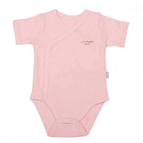 Body manches courtes en coton bio - basic Rose 1 - vertbaudet enfant 