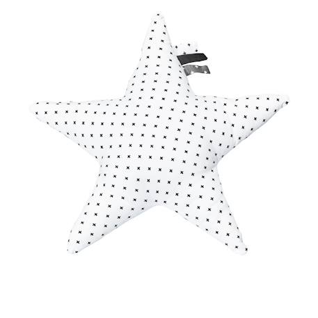 Coussin déco étoile en coton - chao chao Blanc 2 - vertbaudet enfant 