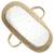 Drap housse couffin ovale stella Blanc+Gris 1 - vertbaudet enfant 