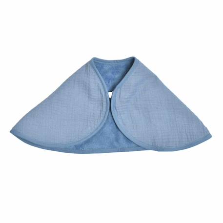 Bavoir d'épaule en gaze de coton et bambou Denim+Gris+Moutarde 3 - vertbaudet enfant 