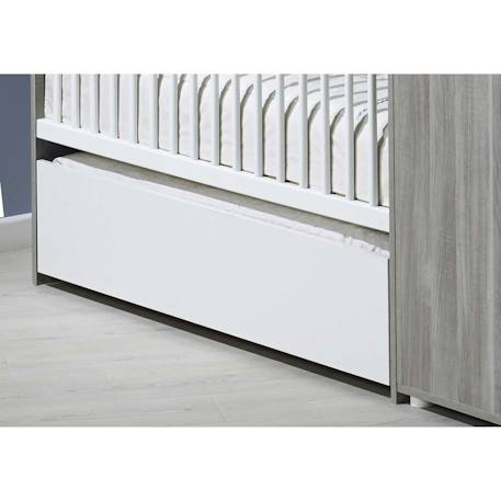 Tiroir pour lit évolutif en bois - leaf Blanc 2 - vertbaudet enfant 